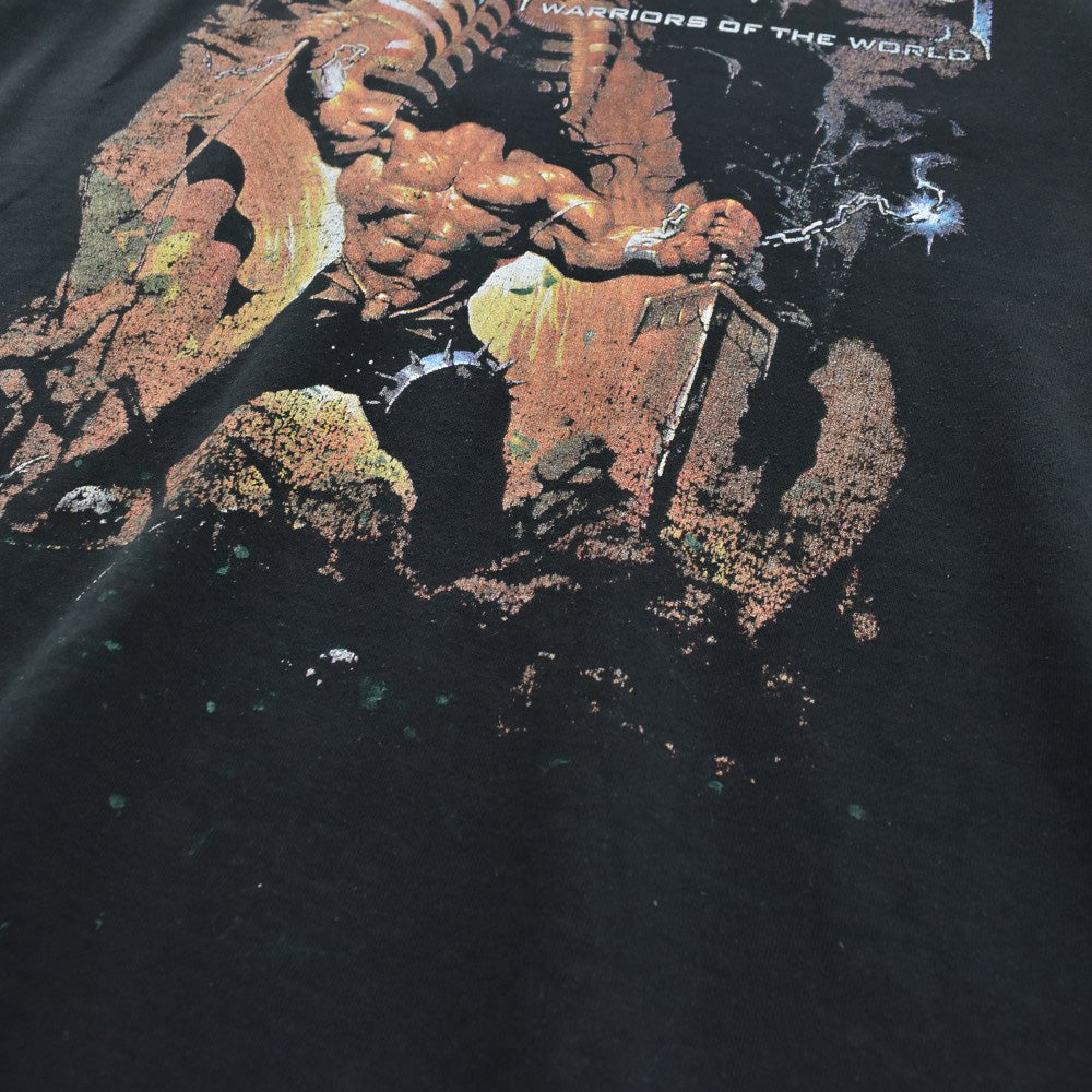 Y2K MANOWAR "WARRIORS OF THE WORLD" スウェット ロックフーディー 260403H