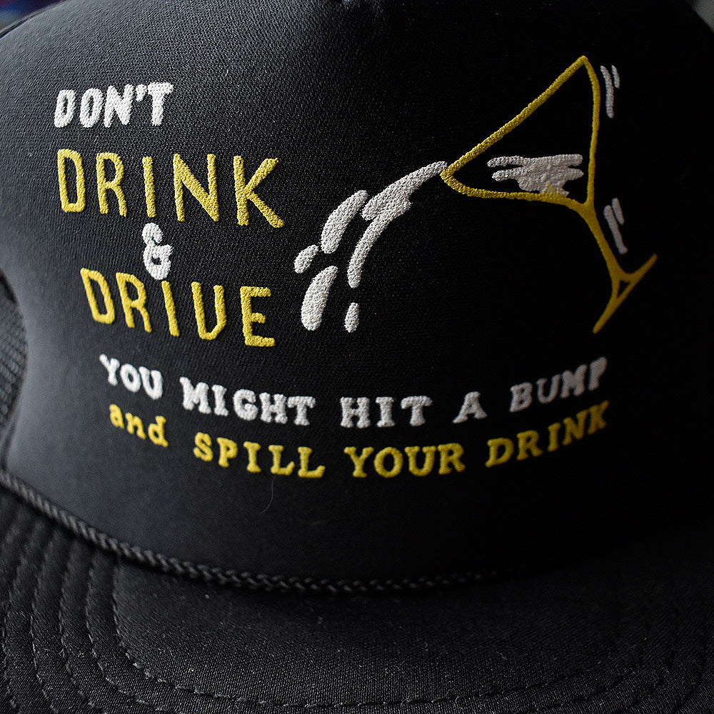90's “Don't Drink & Drive” メッシュ キャップ デッドストック 250730H