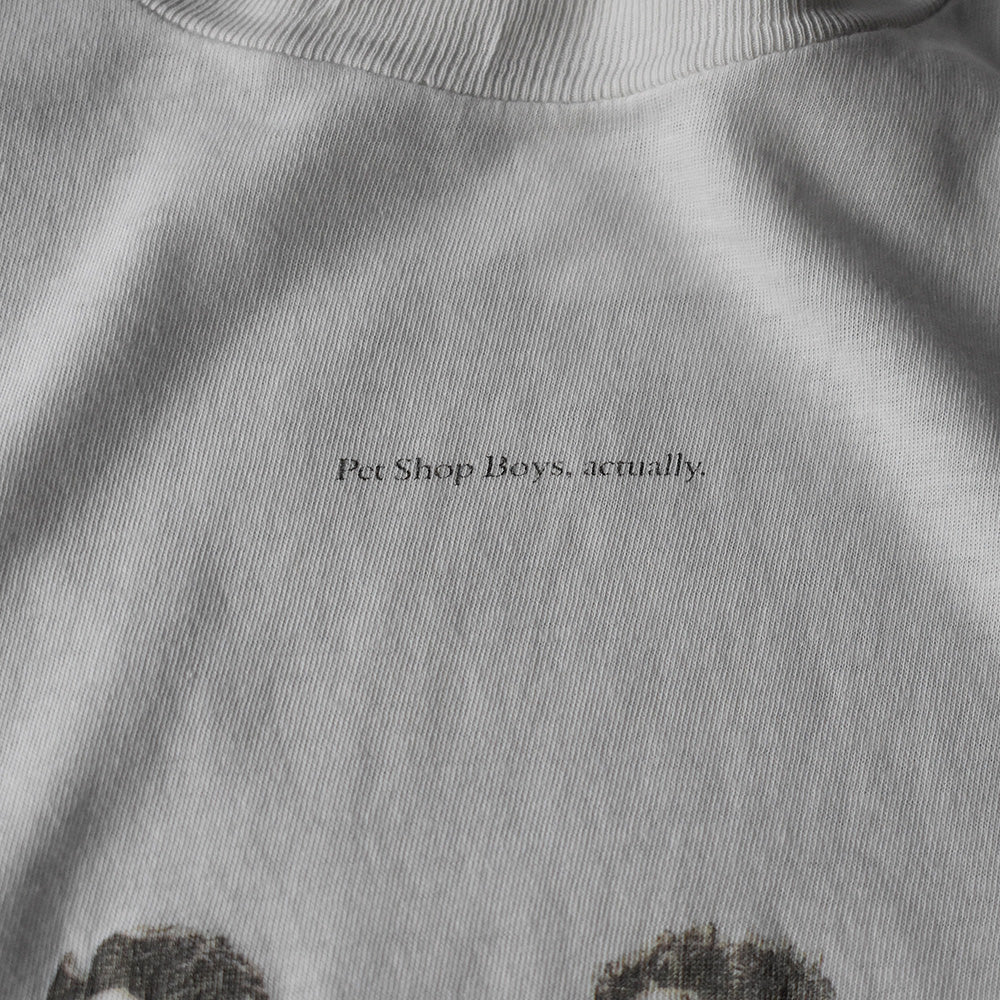 80's Pet Shop Boys “actually” Tシャツ 231002H