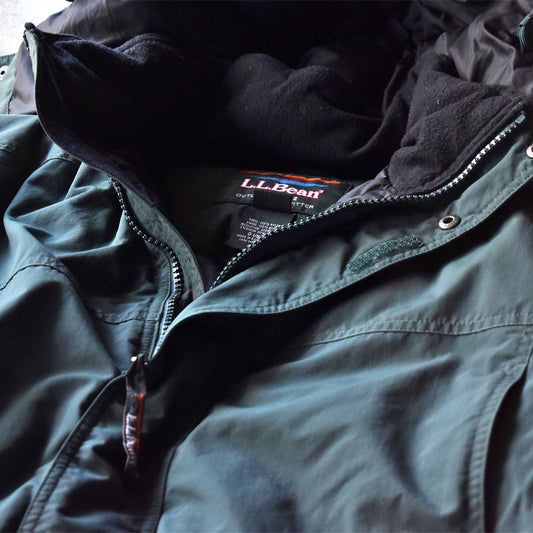 80-90’s L.L.BEAN フード付き ダウンジャケット 240214