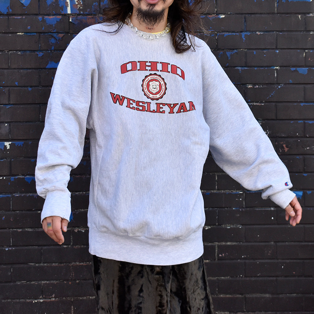 90's Champion “Ohio Wesleyan ” RWスウェット XXL size！USA製 231130H