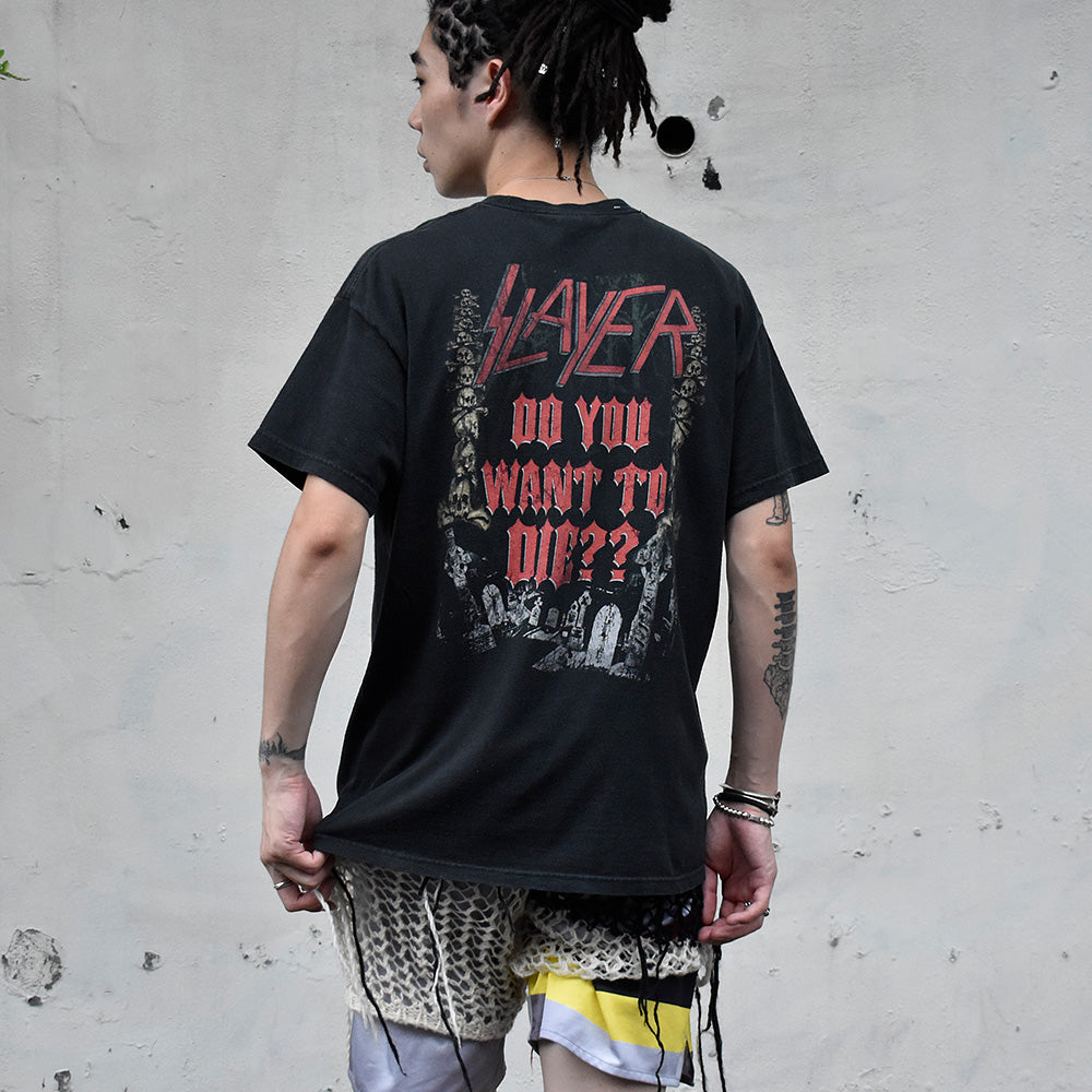 Y2K Slayer “Do You Want To Die“ Tシャツ 240929H