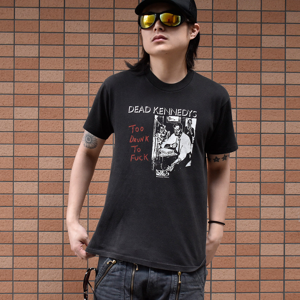 80's Dead Kennedys “Too Drunk To Fuck” Tシャツ 240309HSG1