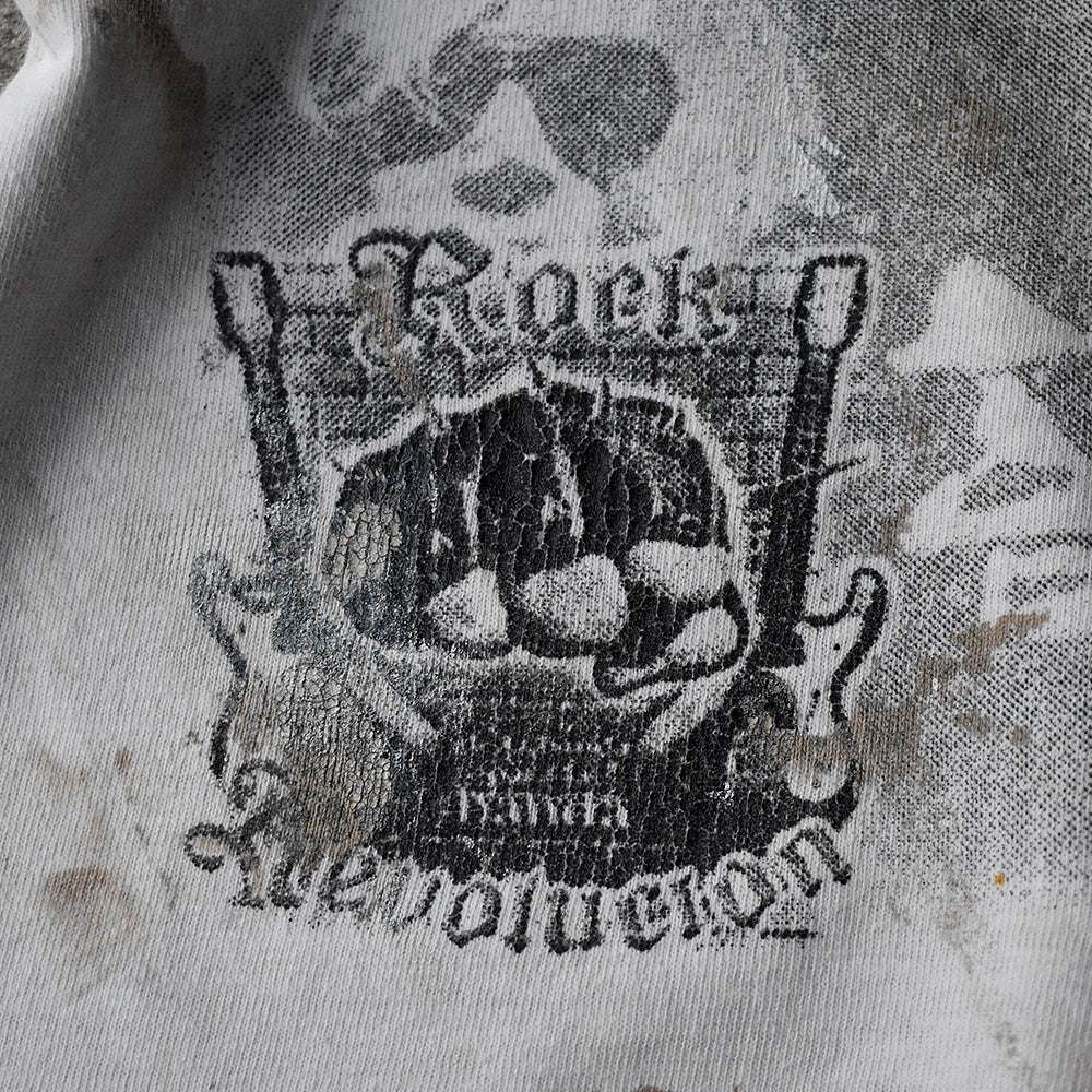 Y2K ペンキ！ GUNS N' ROSES オーバープリントTシャツ 230924H