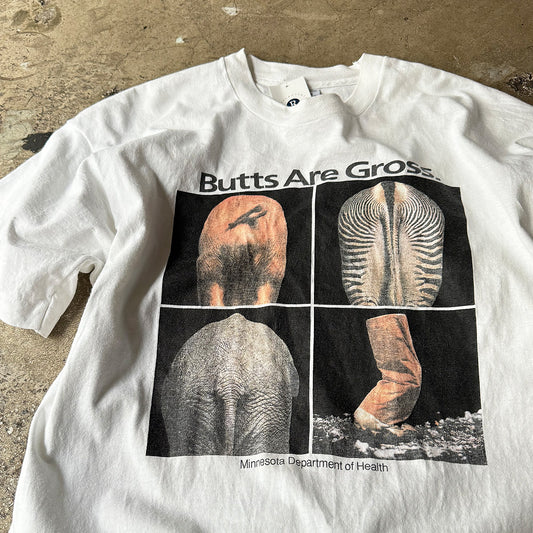 90's ”Butts Are Gross” art Tシャツ USA製 240331H
