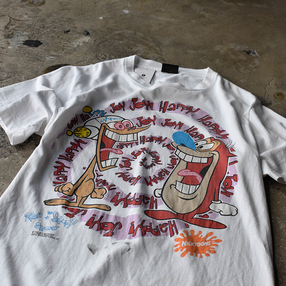 90’s　The Ren and Stimpy Show/レンとスティンピー Tee　USA製　230810H