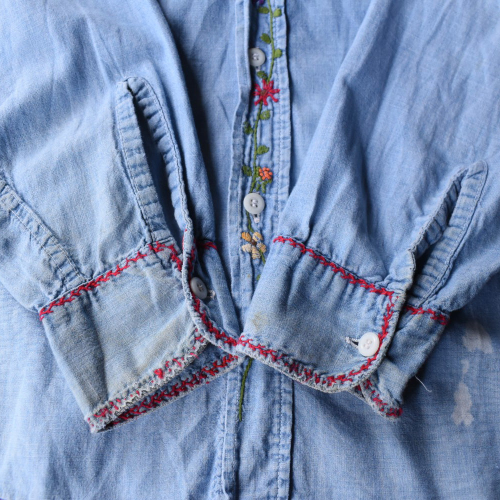 70’s Old Kentucky 刺繡 シャンブレーシャツ 251114H