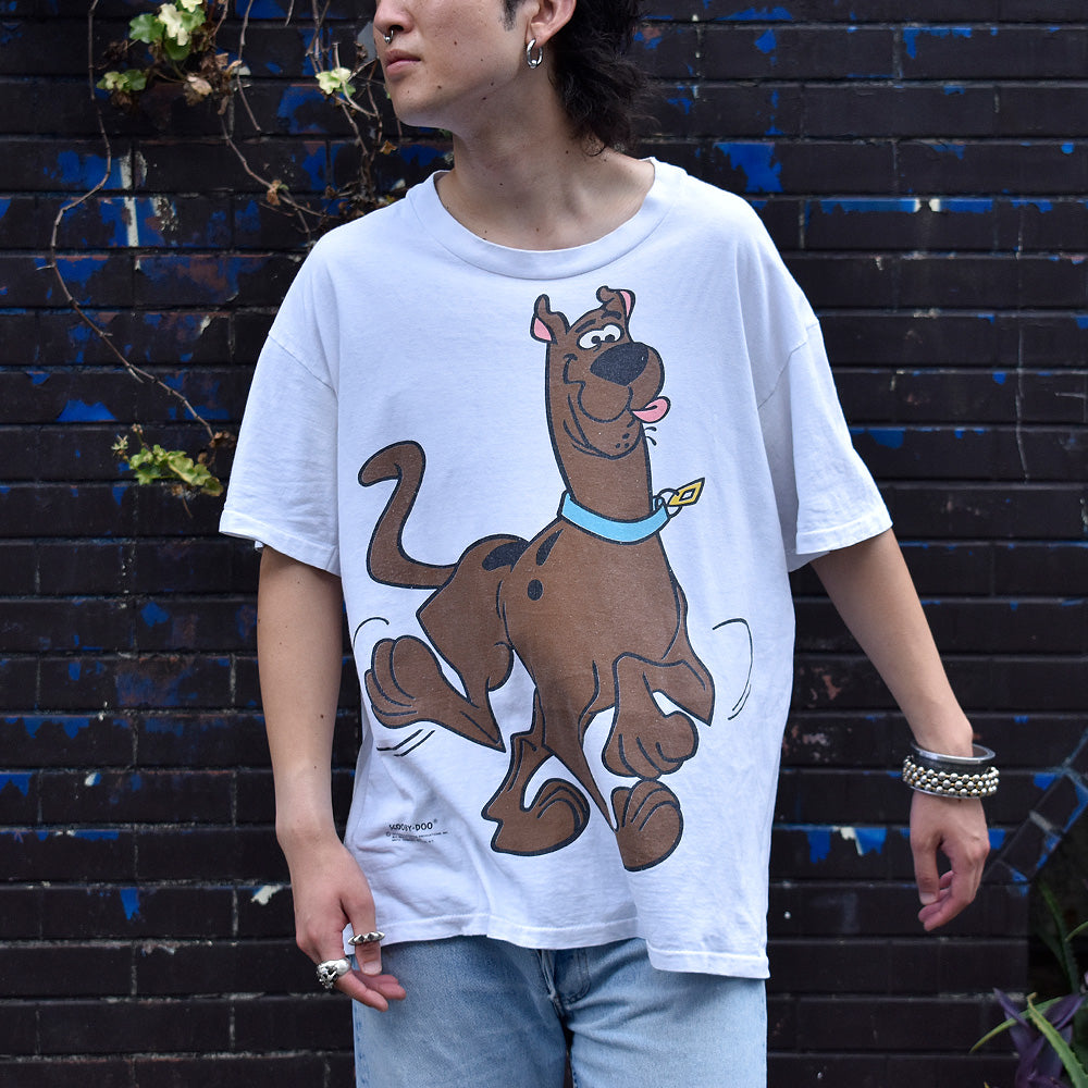 90's　Scooby-Doo/スクービードゥー　オーバープリントTee　USA製　230818H