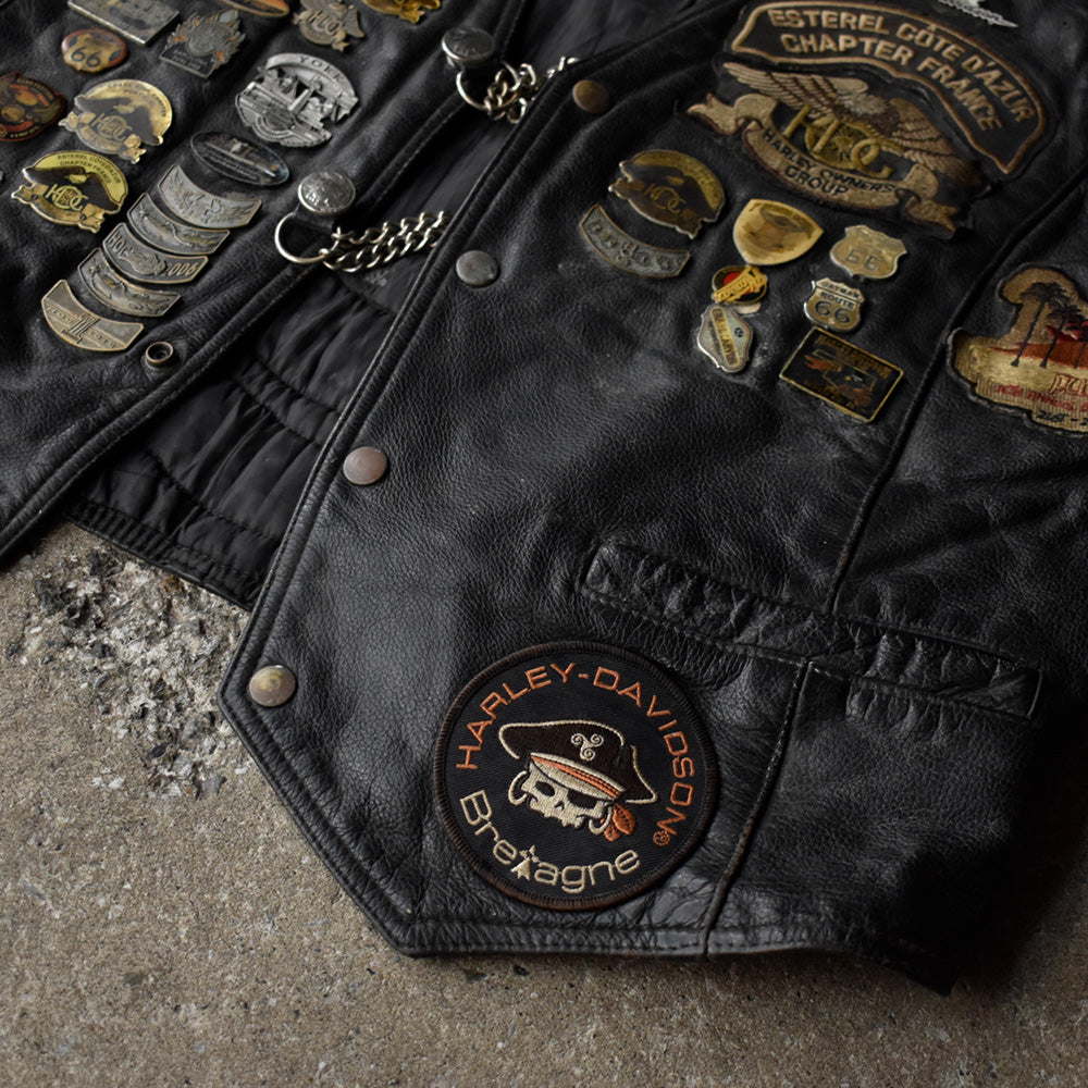 90s harley-davidson ワッペン A-2 フライトジャケット - メルカリ