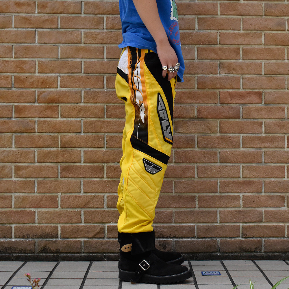 Y2K FLY Racing モトクロス レーシングパンツ イエロー！ 250729H