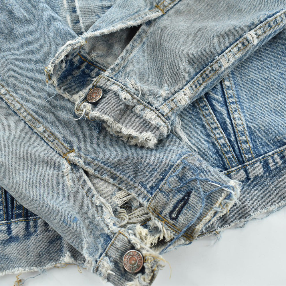 70's Levi's 70505 "BORO" クラッシュデニムジャケット USA製 260306H