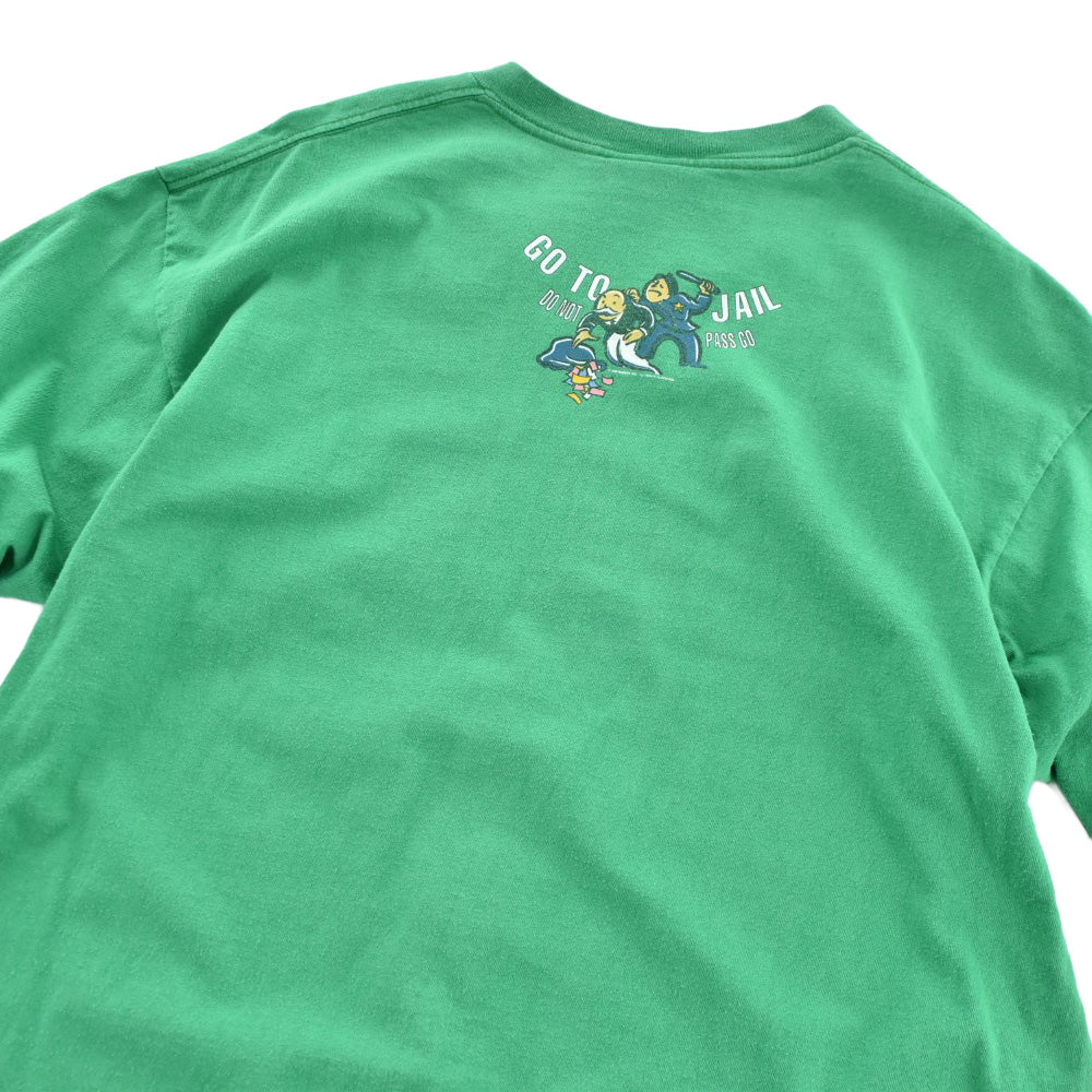 90's MONOPOLY "GO TO JAIL" ゲームTシャツ 260811H