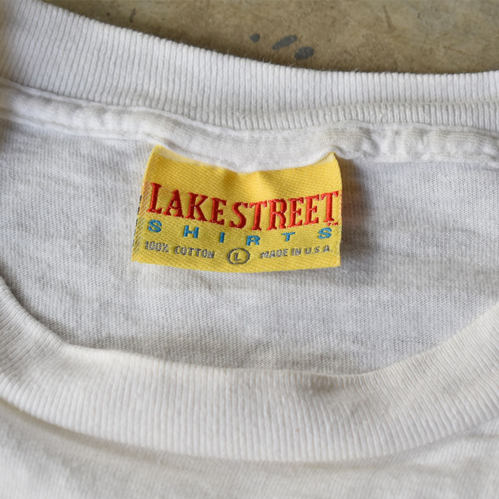 90’s LAKE STREET SHIRT アート イラスト Tシャツ USA製 240412