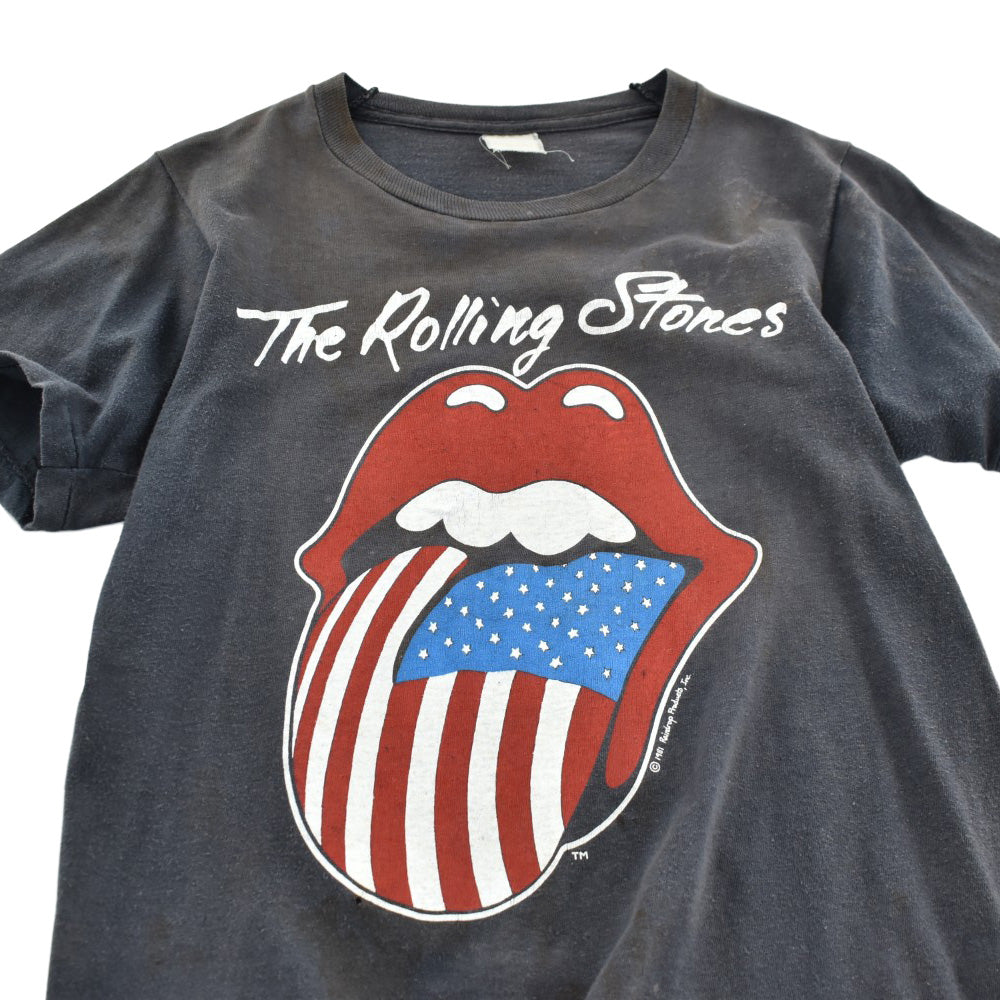 80's The Rolling Stones "North American Tour 1981" 星条旗ベロ ロックT 260710H