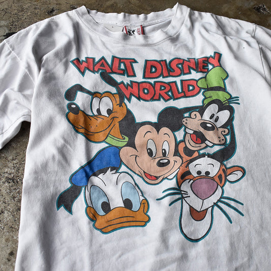 90's Disney “WALT DISNEY WORLD” 海外アニメ キャラ Tシャツ USA製 250801H