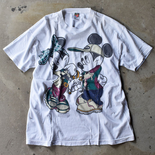 90’s Disney/ディズニー “Mickey&Minnie” Tシャツ USA製 230824