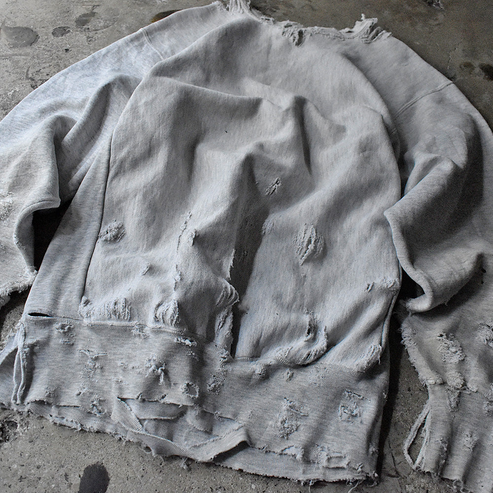 90's ボロ！CRABLE SPORTSWEAR “NORWICH” リバースタイプ スウェット USA製 231118H