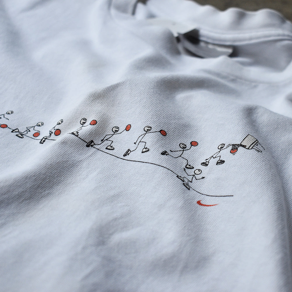 ナイキ バスケットボール イラスト Tシャツ 2000年代初頭 古着