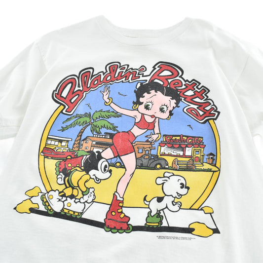 90's Betty Boop "Bladin' Betty" ローラーブレード キャラT USA製 260814H