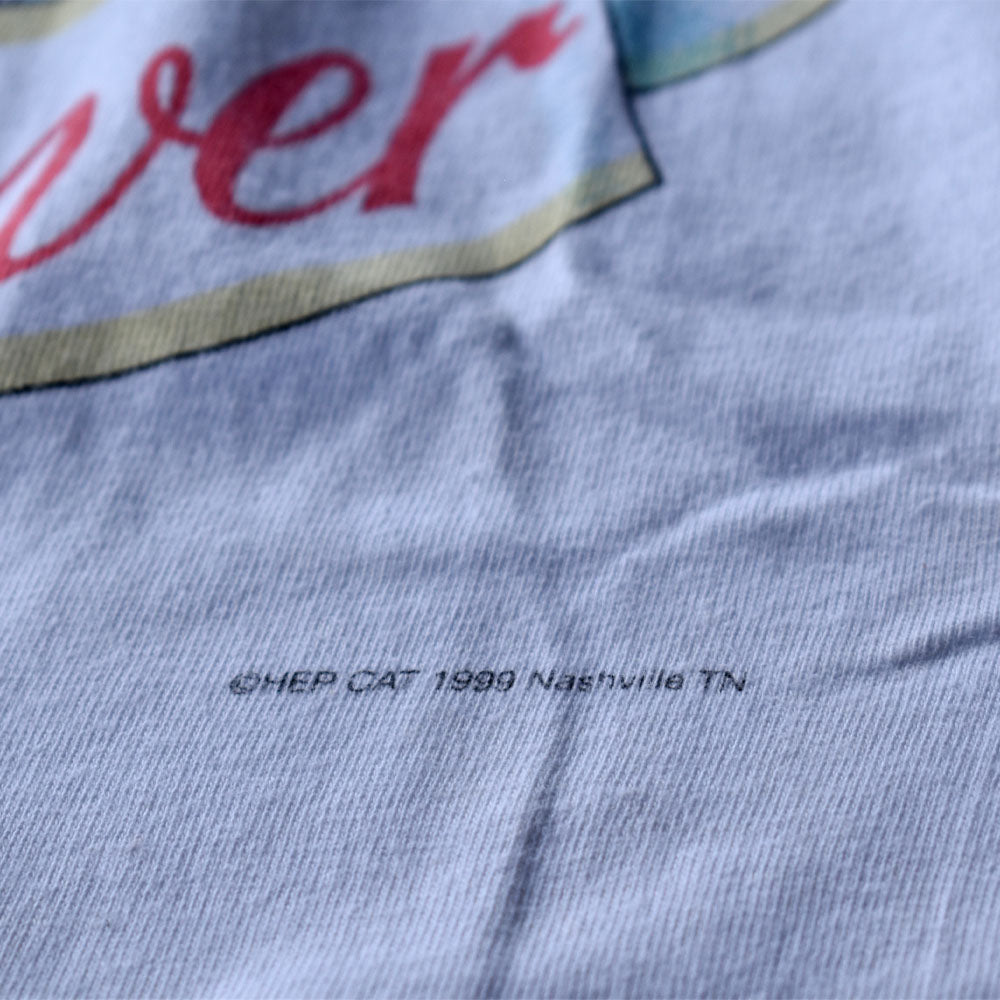 90's　“Cat Lover” ネコ アニマルプリントTシャツ　230820