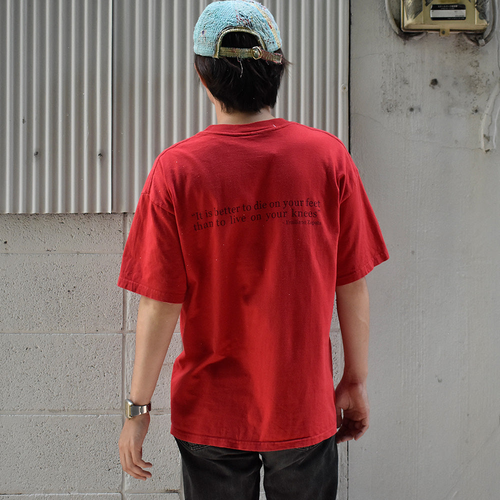 Y2K Rage Against the Machine “Emiliano Zapata” ロック Tシャツ 250820H