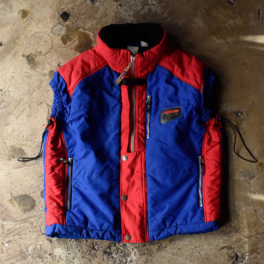 90’s FILA スキーライン Thermore 中綿入り ナイロンベスト 231017