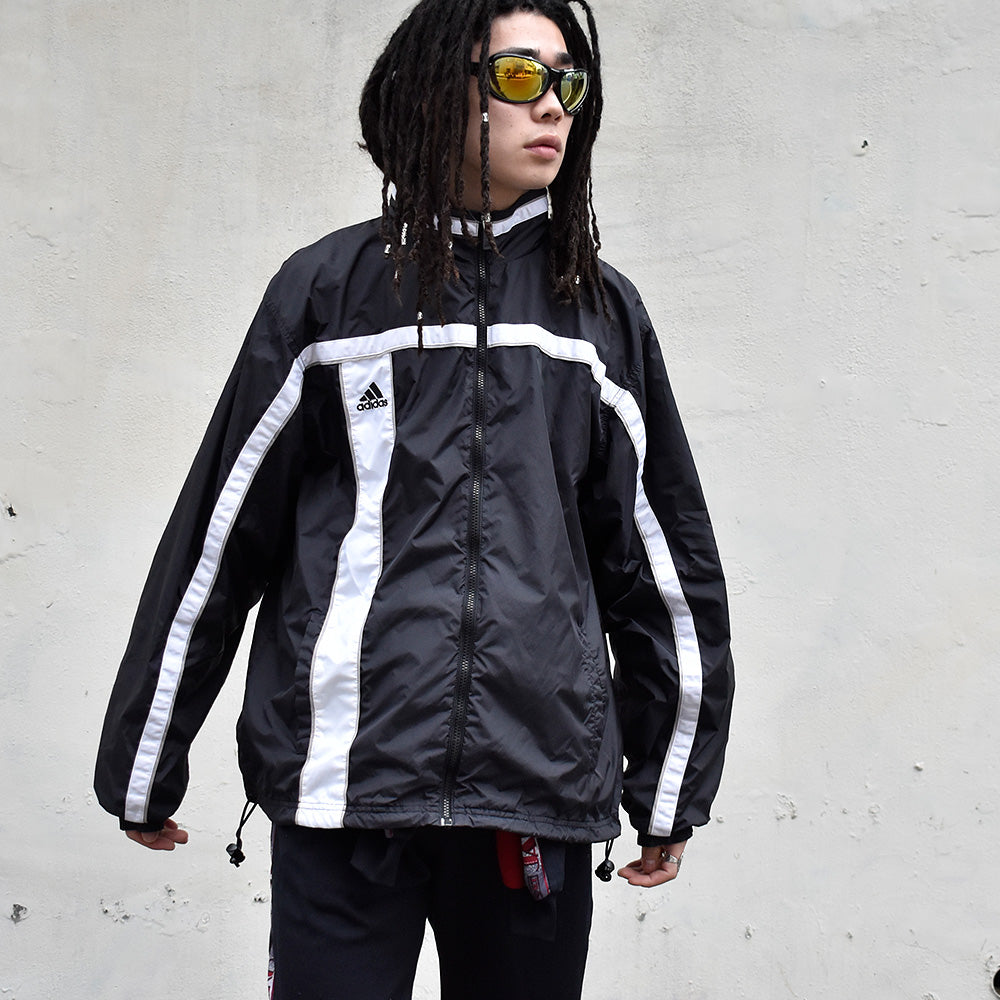Y2K adidas “OLIVET COLLEGE BASKETBALL” ナイロン トラックジャケット 240406H