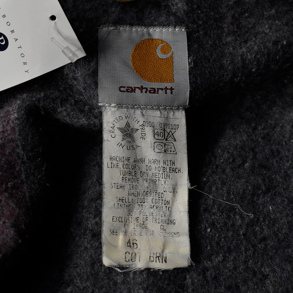 80's ペンキ！ダメージ！ Carhartt ダック チョアコート ブランケットライナー USA製 231114H