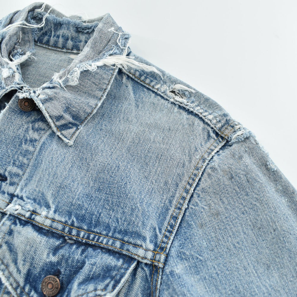 70's Levi's 70505 "BORO" クラッシュデニムジャケット USA製 260306H