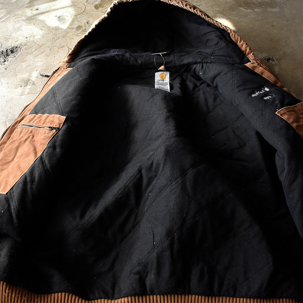 Y2K Carhartt 刺繍 アクティブパーカー キルティングライナー 240402H