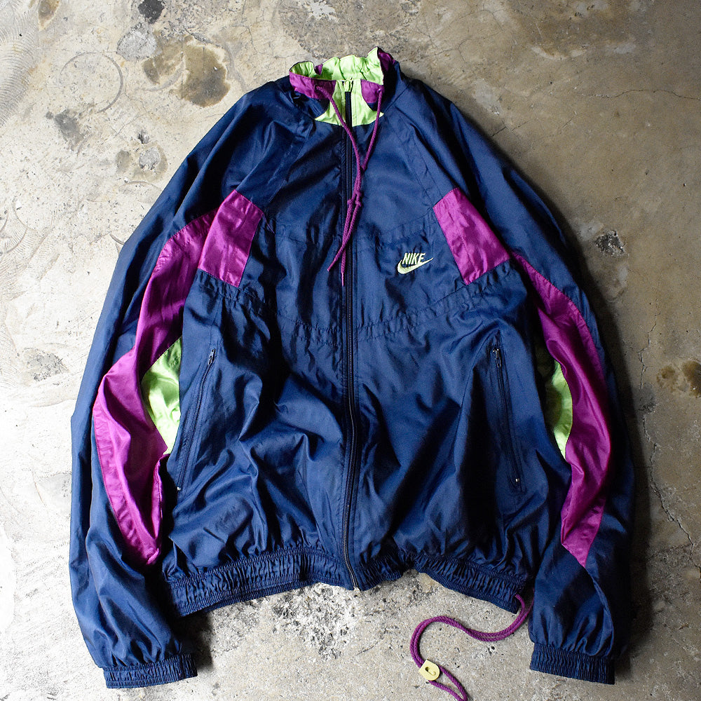 90's NIKE ドローコード付き ナイロン トラックジャケット 240404H