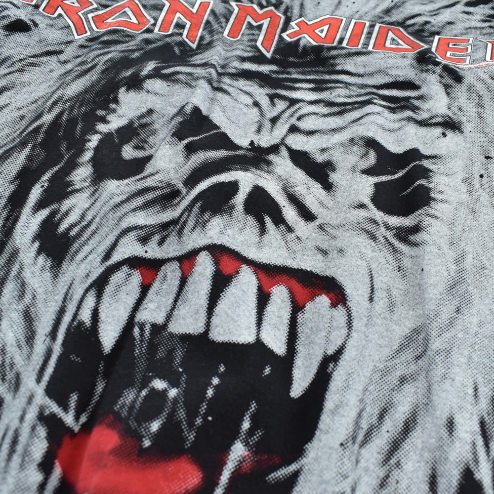 90's IRON MAIDEN "EDDIE" オールオーバープリント ヘヴィメタル ロックT 260904H