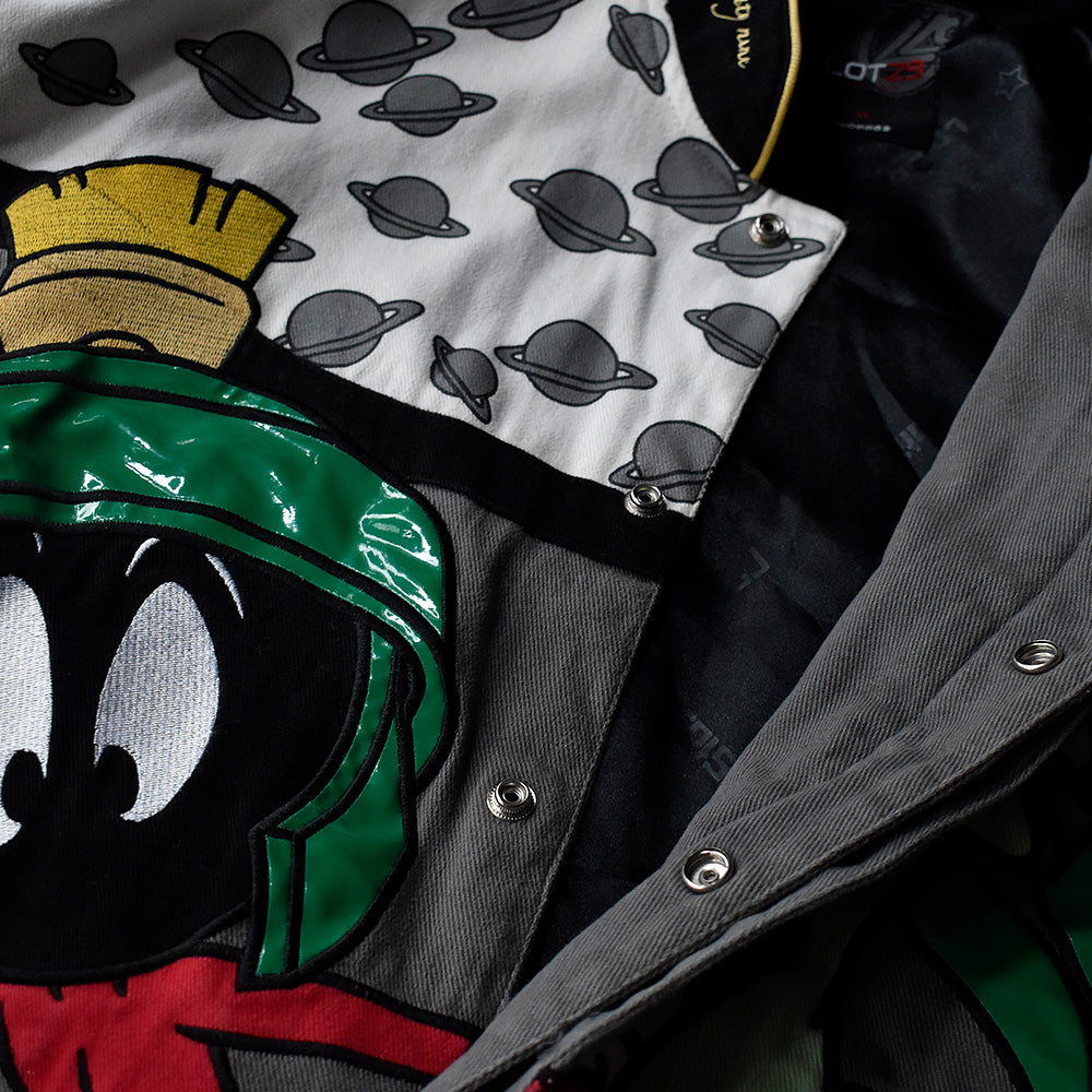Y2K Lot29 LOONEY TUNES “Marvin the Martian” コットン レーシングジャケット 230922H
