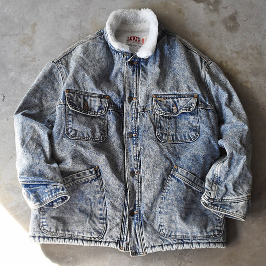 80’s Levi's レア! 70610-0219 デニムボアジャケット USA製 231217