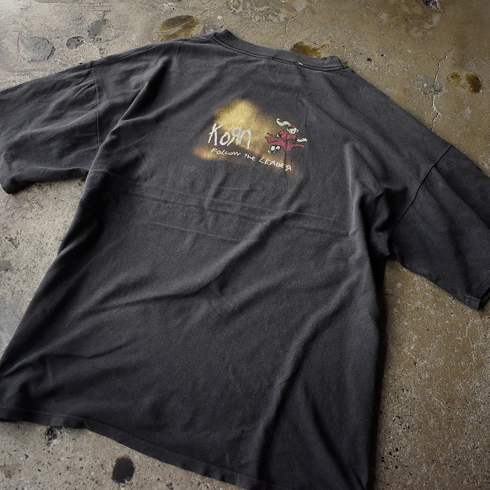 90's Korn “Follow the Leader” ロック Tシャツ 250719