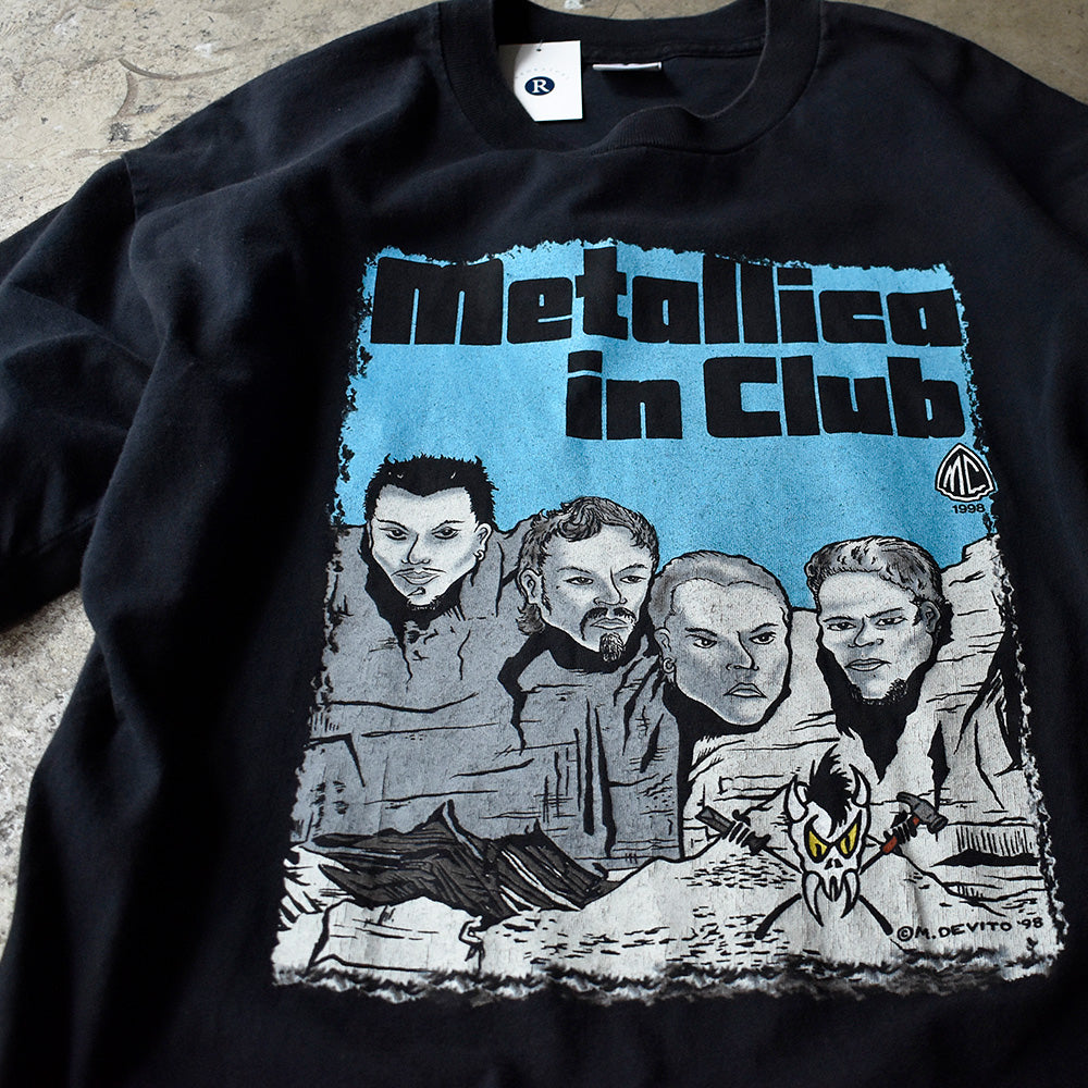 メタリカ ファンクラブ Metallica in Club ハーレーロゴパロディ Tシャツ 1998年 ヴィンテージ