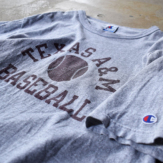 90’s　Champion/チャンピオン “TEXAS A&M BASEBALL” Tシャツ　230603