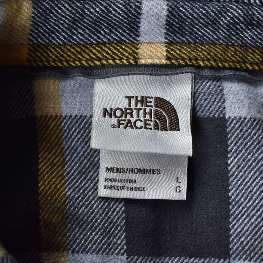 Y2K The North Face ブロックチェック ヘビーフランネルシャツ  USA製 231005