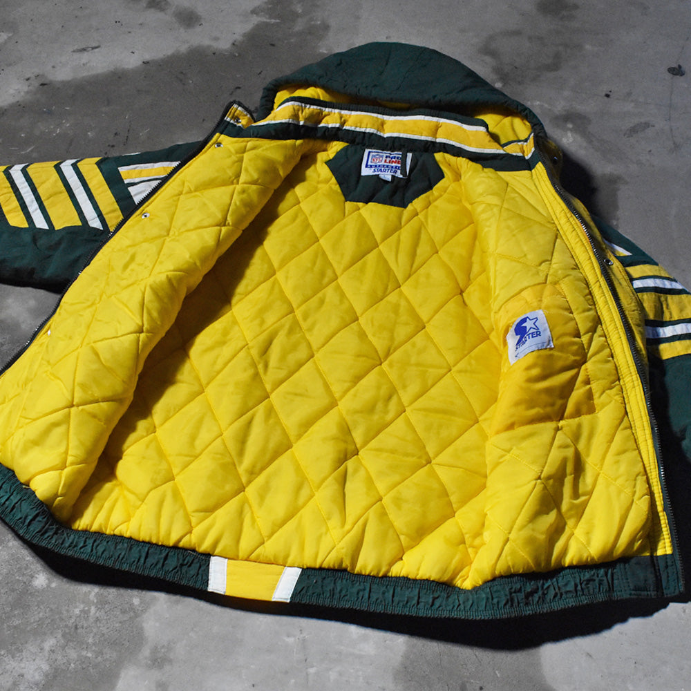 90-00s STARTER "NFL Green Bay Packers" 中綿入り ナイロンジャケット 240227