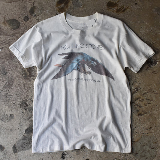 70's The Rolling Stones "Tour Of The Americas 75" ロック Tシャツ 230509H