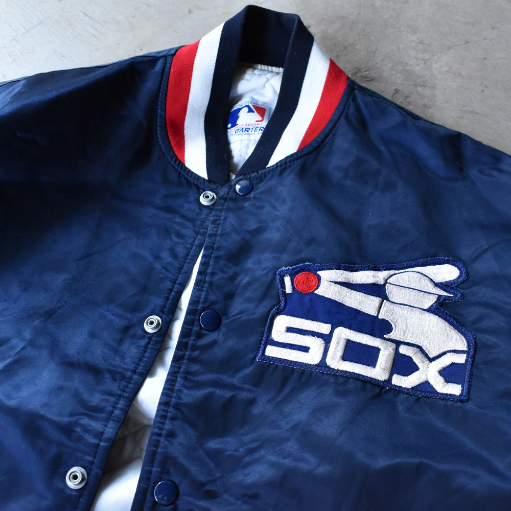 80's STARTER “MLB Chicago White Sox” ナイロン アワードジャケット 241205