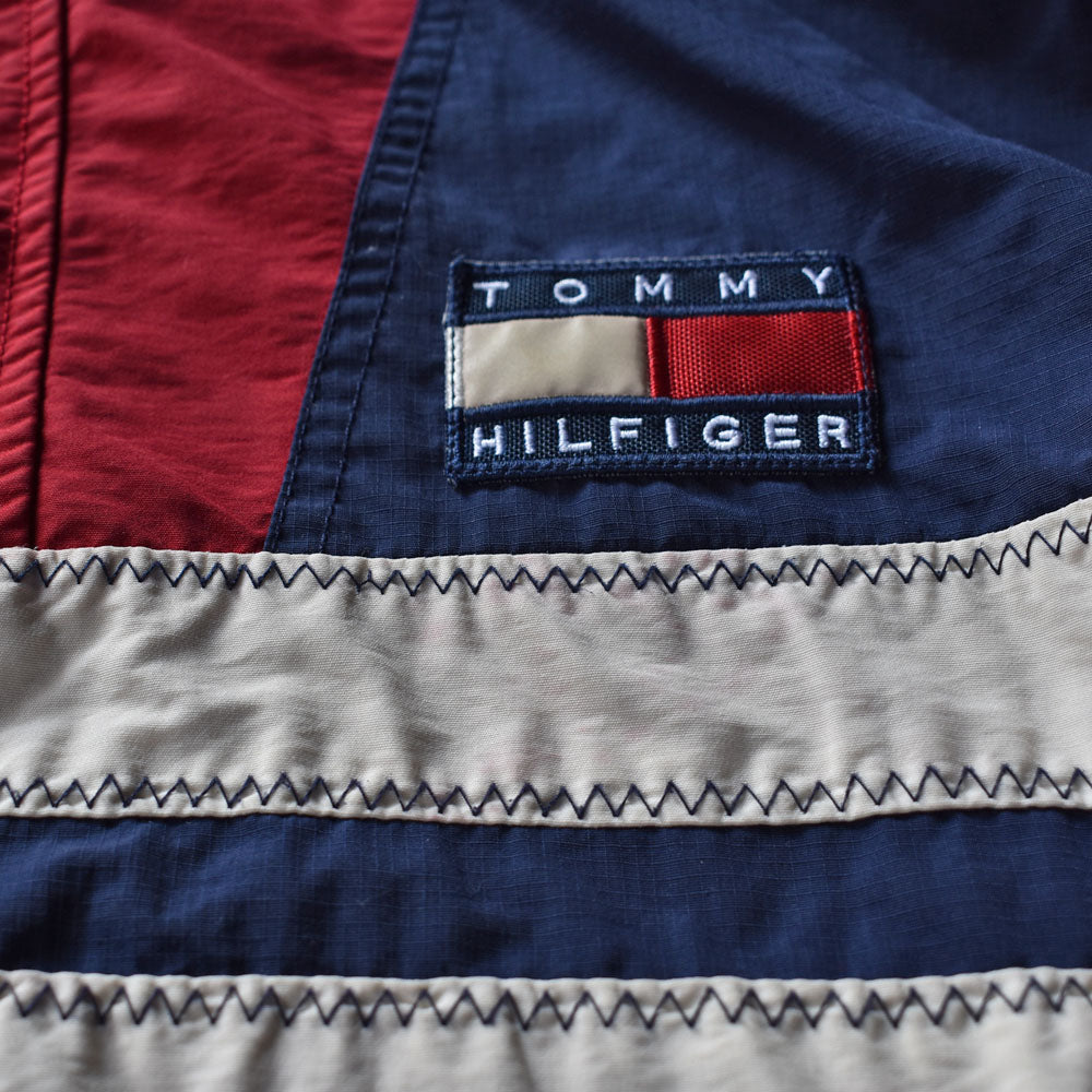90's TOMMY HILFIGER フリースライナー ナイロン アノラックパーカー 231212