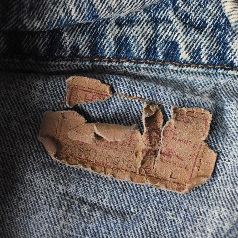 90’s Levi's 70507-0510 ケミカルウォッシュ デニムジャケット USA製 250603