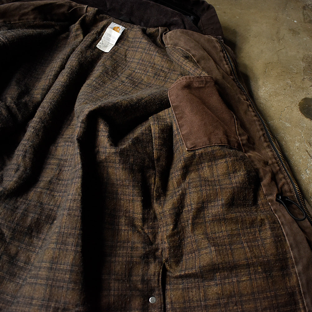 90's～ Carhartt フード付き ウエスタンヨーク ダックジャケット ブランケットライナー 231215H