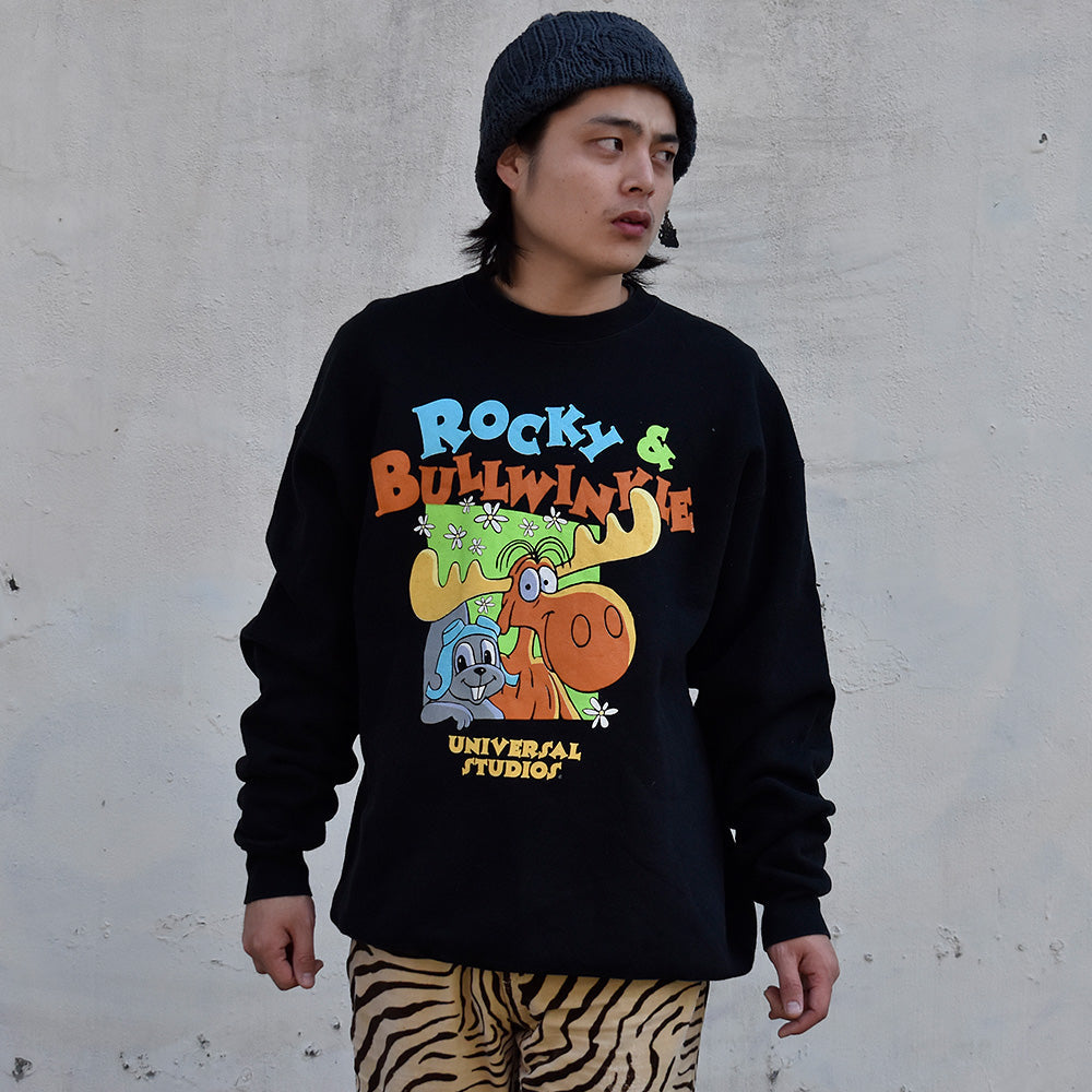 90's Rocky and Bullwinkle スウェット USA製 231105