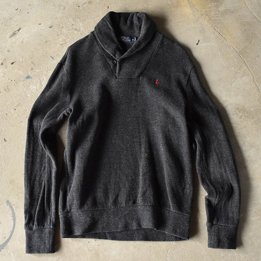 Polo Ralph Lauren/ポロ ラルフローレン エルボーパッチ ショールカラー プルオーバー 230906