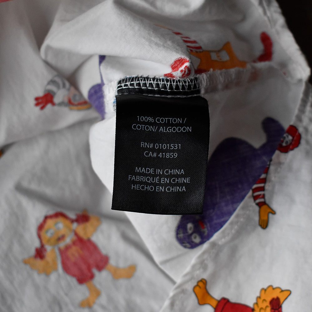 McDonald's コットン 総柄シャツ 250621H