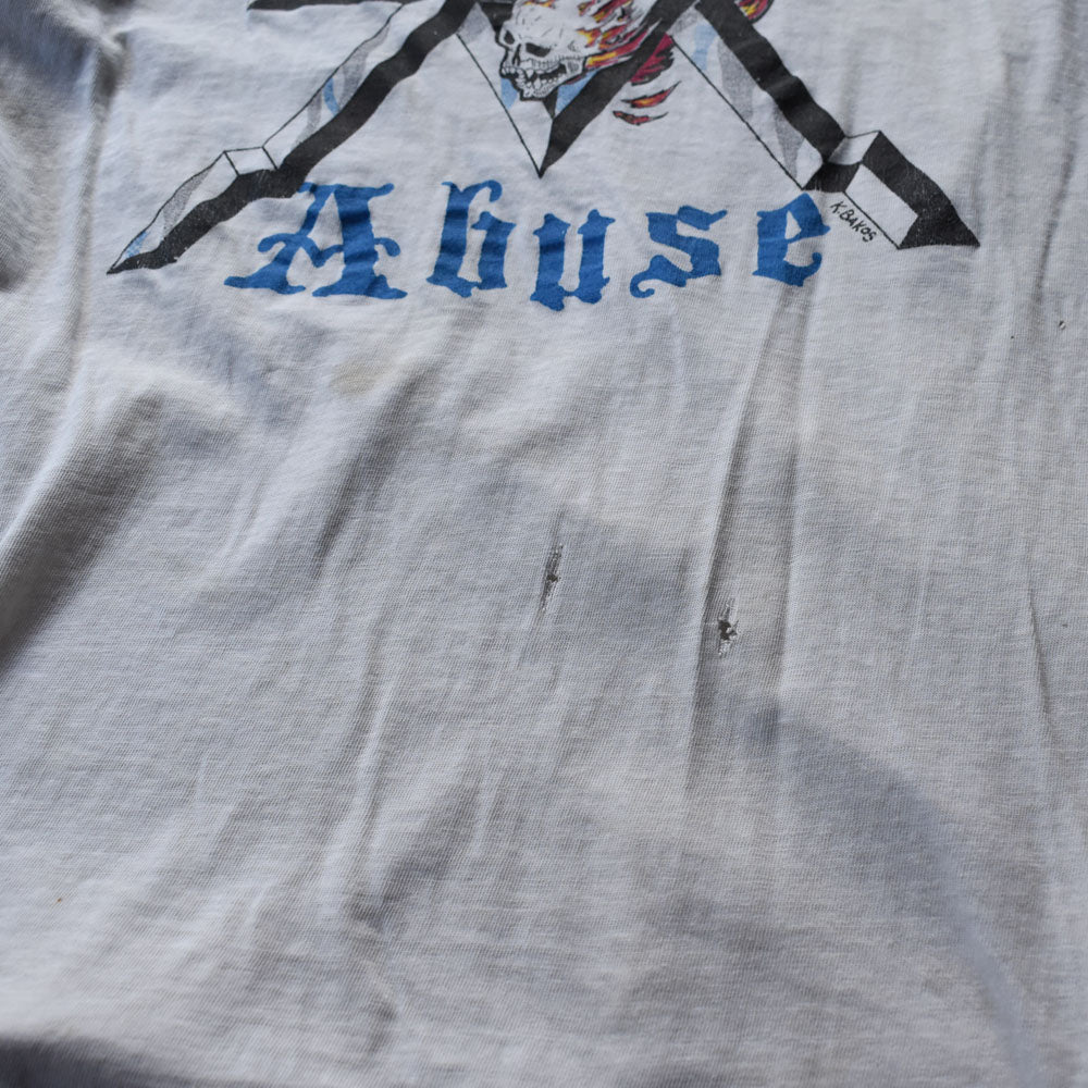 80's Verbal Abuse "The Beer Don’t Stop Here Tour" ロックTシャツ 250909H