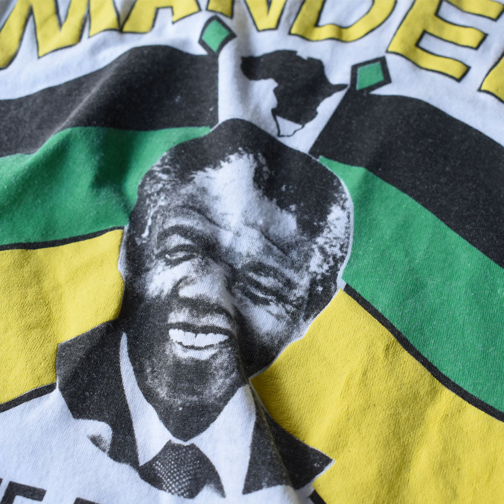 80’s Nelson Mandela “KEEP THE PRESSURE ON!” Tシャツ　250909H