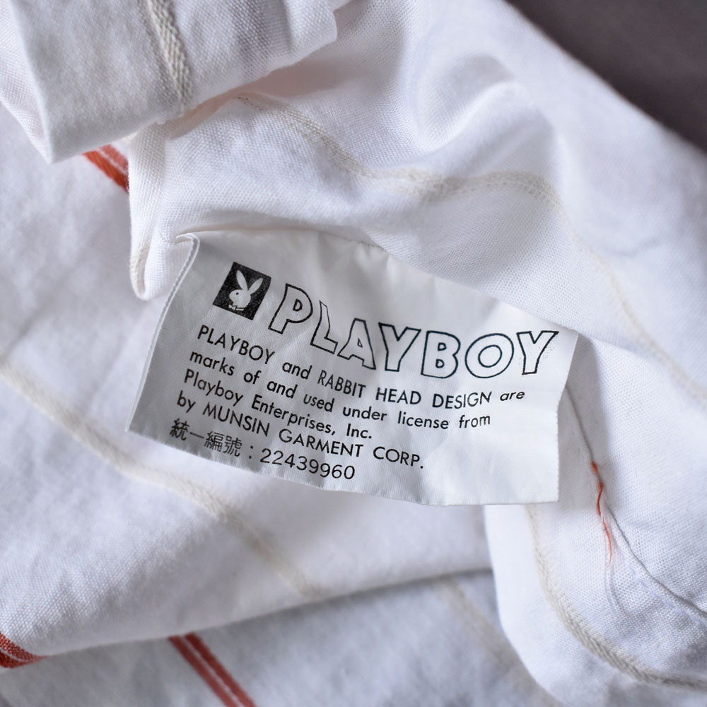 PLAY BOY ストライプ柄 半袖シャツ 240727H